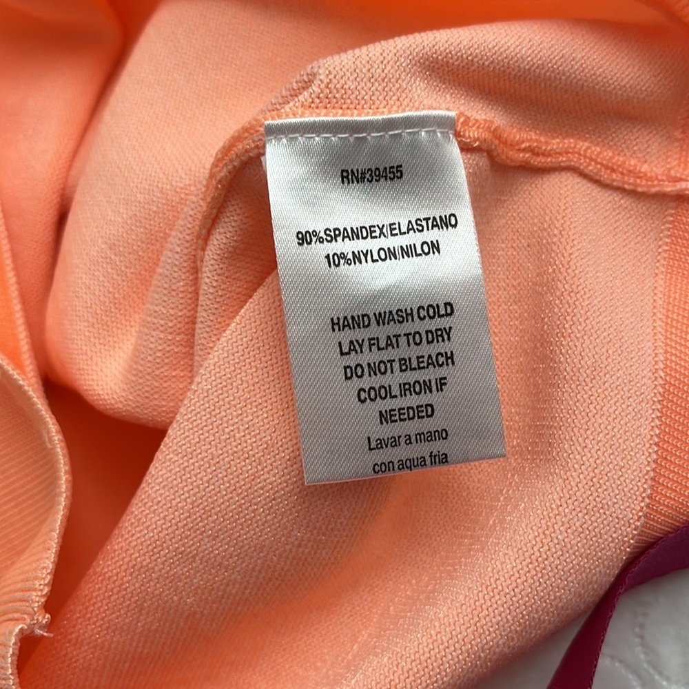 WOW couture neon peach stretch pencil skirt - Picture 7 of 8